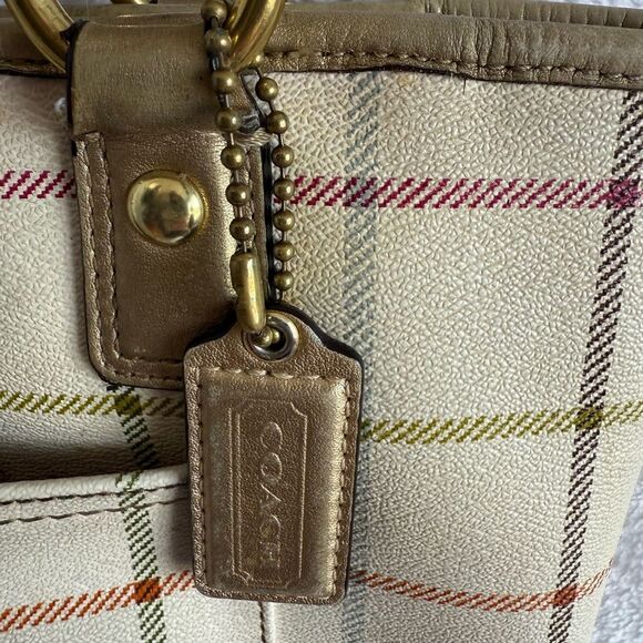 Coach Y2K Plaid Shoulder Bag with Matching Wristlet - Picture 3 of 16